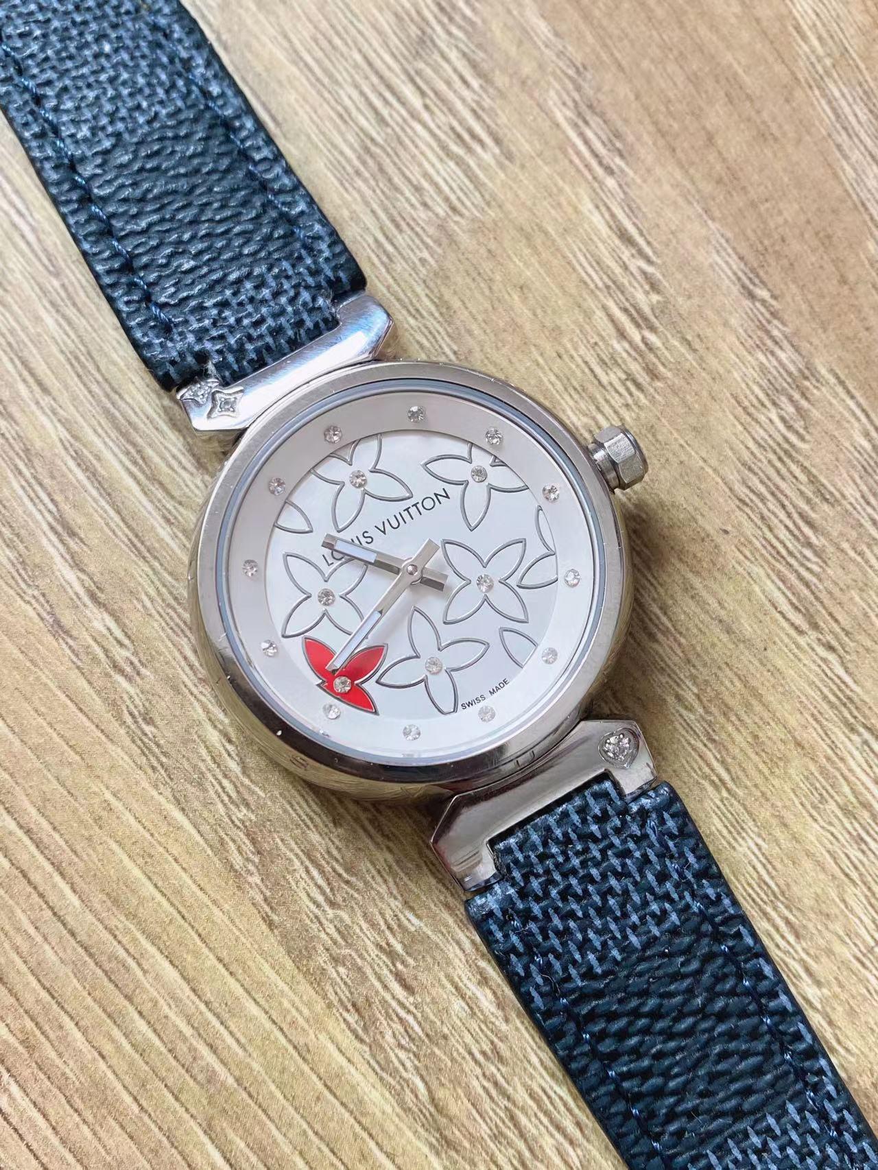 Replica LOUIS VUITTON LV 904l Stainless Steel Quartz Watch 33MM