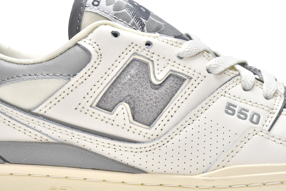 Replica New Balance Shoe BB550ALE Aim Leon Dore x New Balance 550 Silver