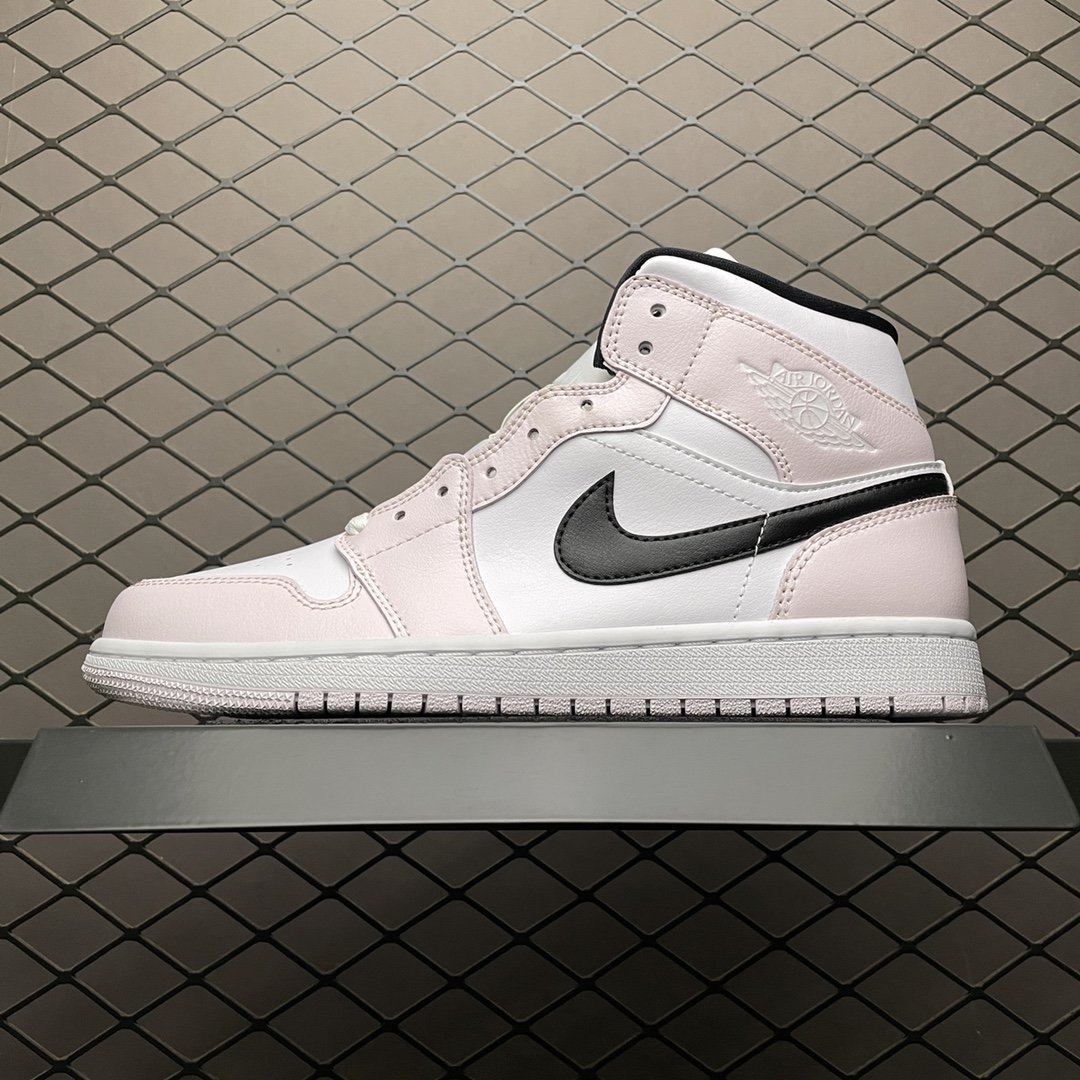 Replica Air Jordan Shoe Air Jordan 1 Mid Barely Rose AJ1 BQ6472-500 36-40