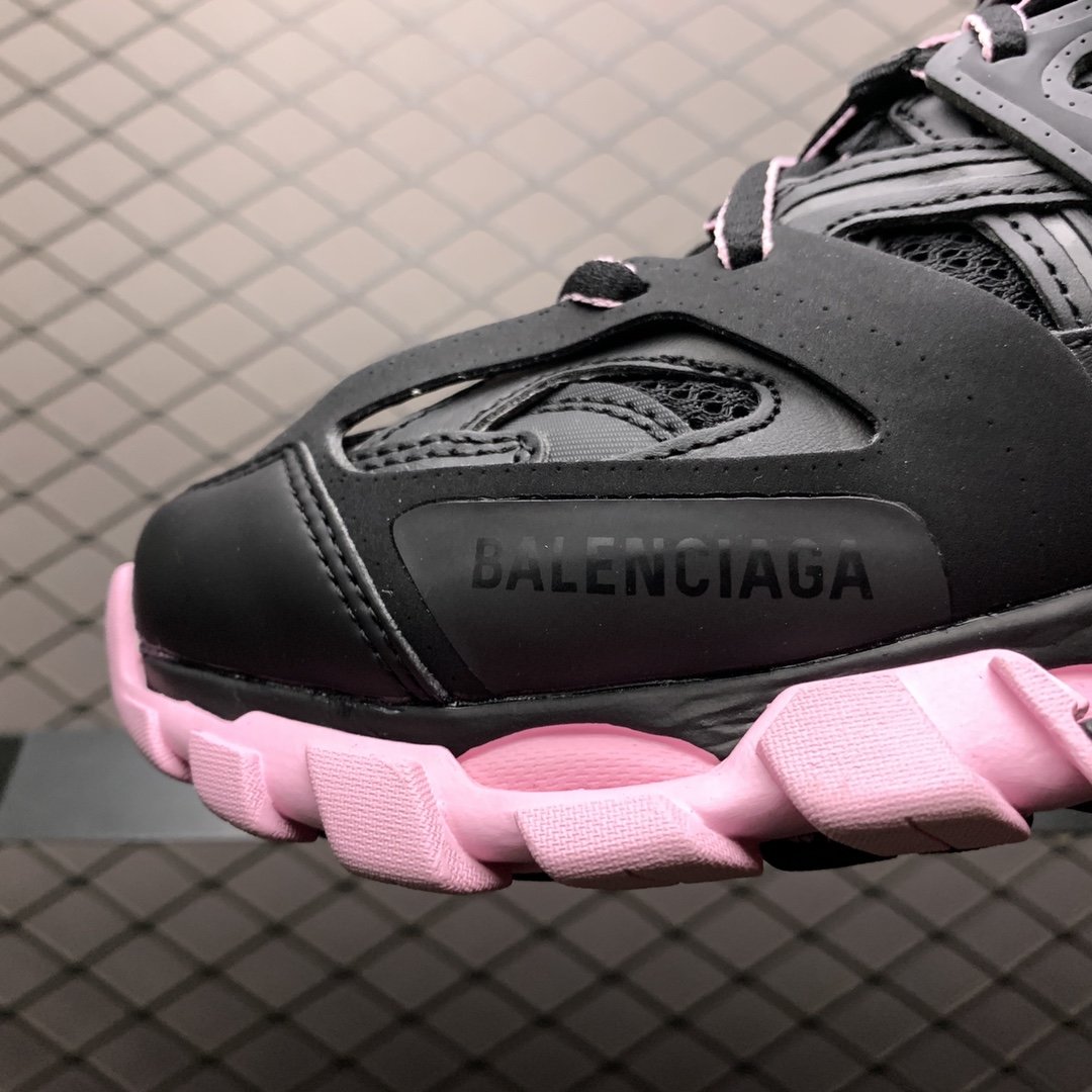 Replica Balenciaga Shoe Balenciaga Track LED Lights Black Pink36-45