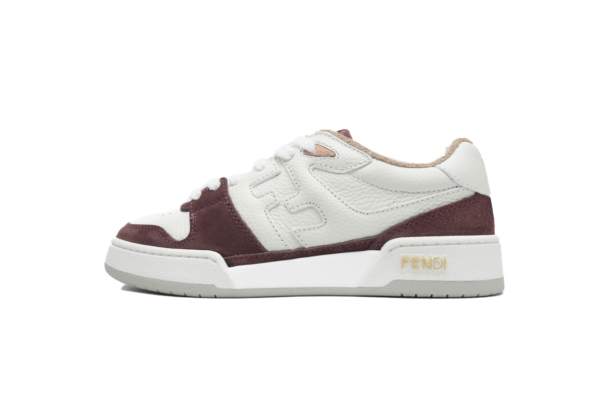 Replica Fendi Shoe Fendi Match White Brown