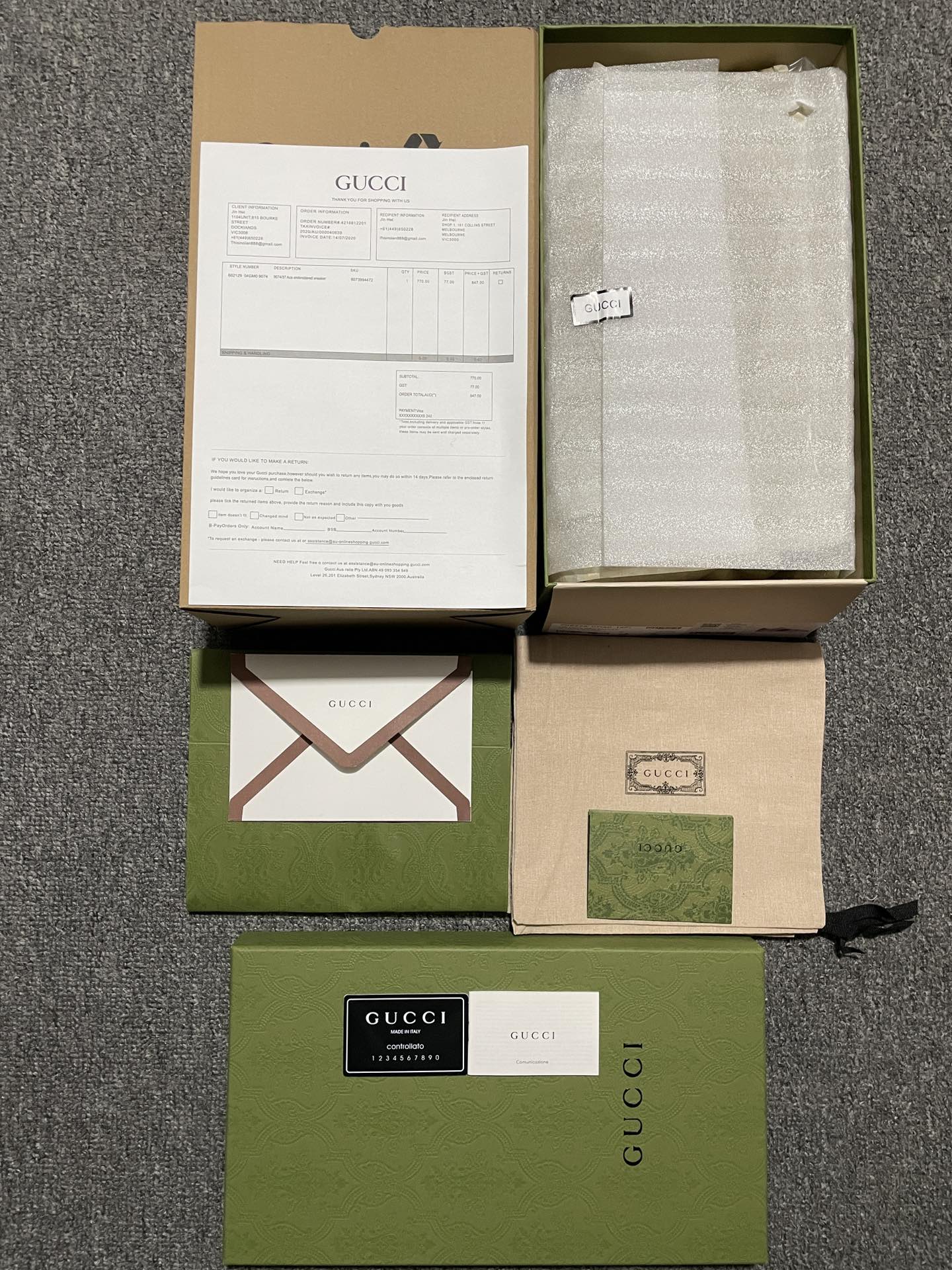 Replica GUCCI Shoe Gucci Screener GG SIZE 35-46 Gray