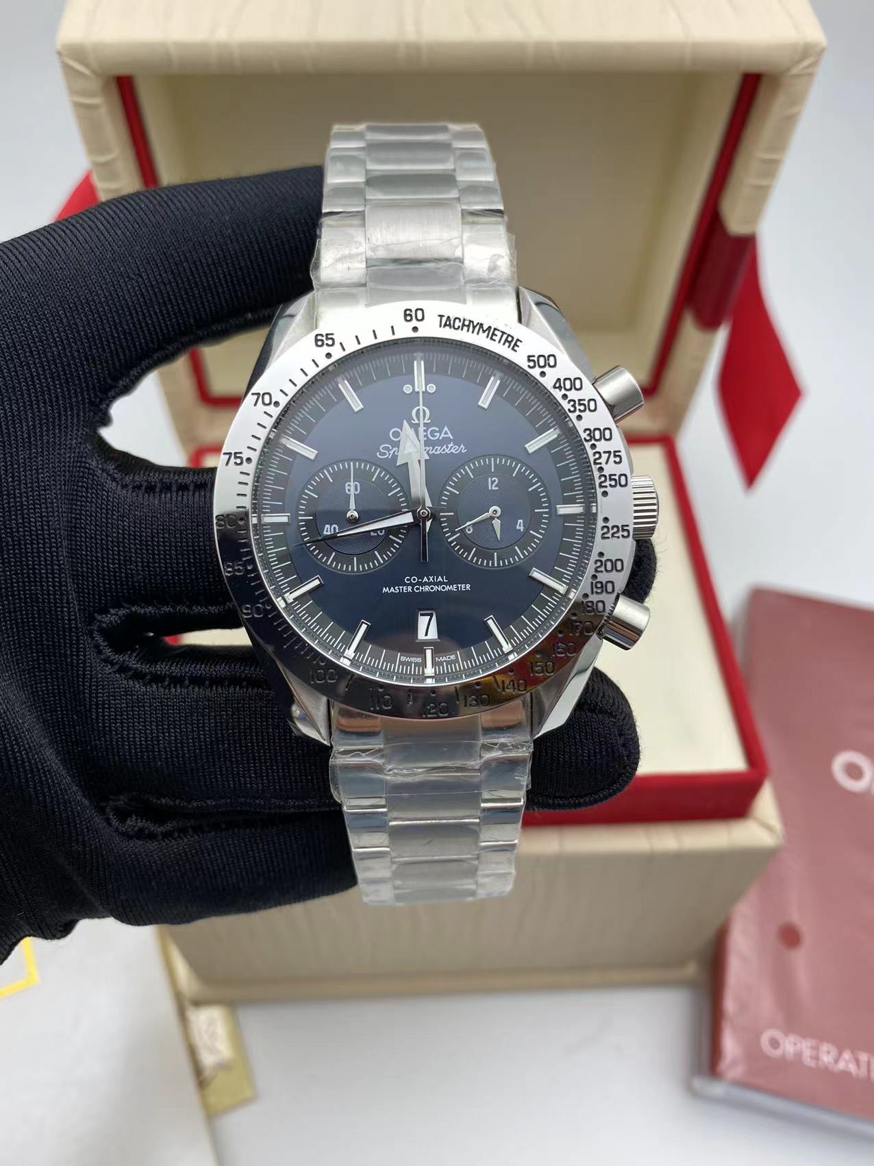 Replica OMEGA Speedmaster 904l Stainless Steel Quartzl Watch 44MM