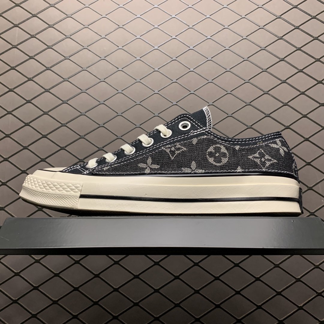 Replica Louis Vuitton Shoe Converse Chuck 1970S LV Low Black Size 35-44