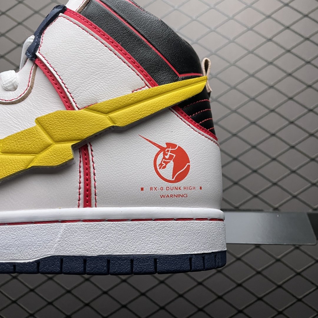 Replica Nike Dunk SB Shoe Gundamx Nike Dunk High Project Unicorn-RX-0 Swoosh DH7717-100 Size 36-46