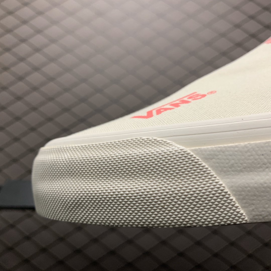 Replica Vans Shoe Vans Slip-On White Pink Logo Size 35-44