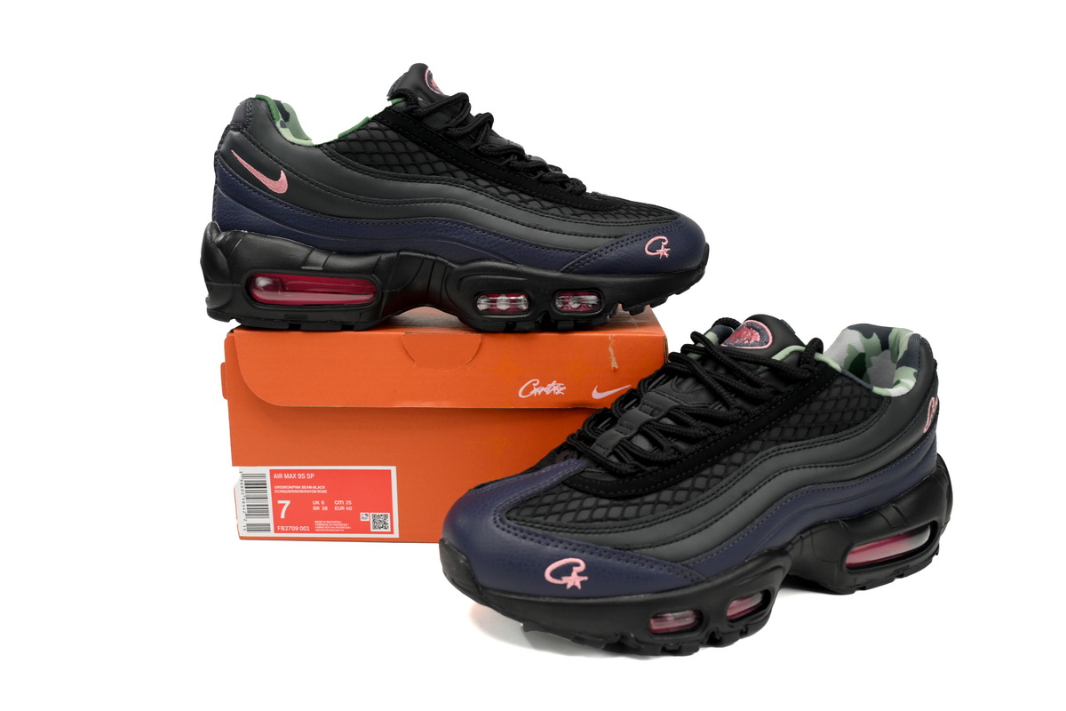 Replica Nike Air Max Shoe Corteiz Corteiz x Nike Air Max 95 FB2709-001 Pink Beam