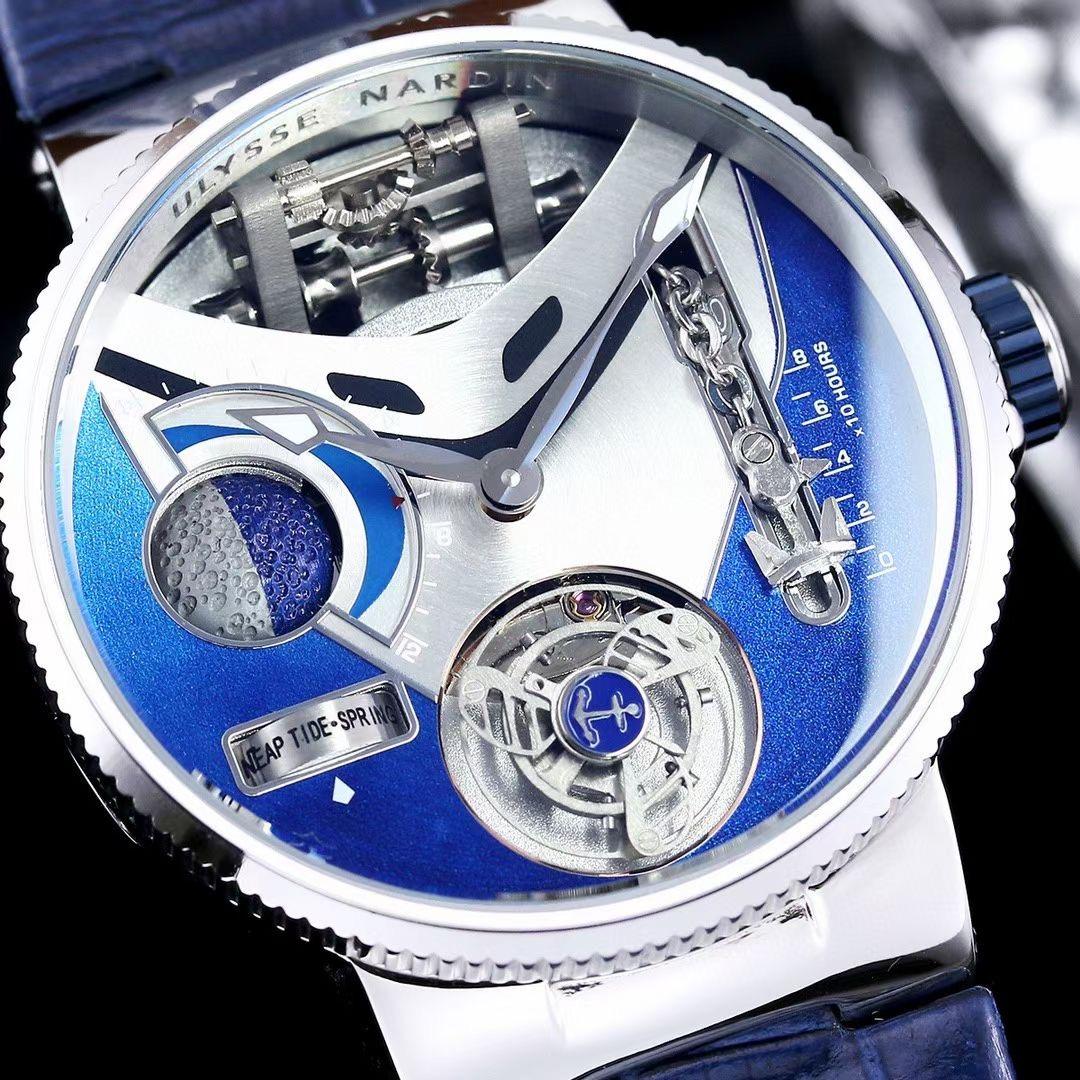Replica Ulysse Nardin 904l Stainless Steel Automatic Machine Watch 44MM