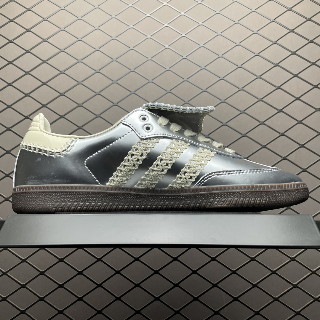Replica Adidas Shoe Wales Bonner x Adidas WB Silver Samba IG8181 Size 36-45