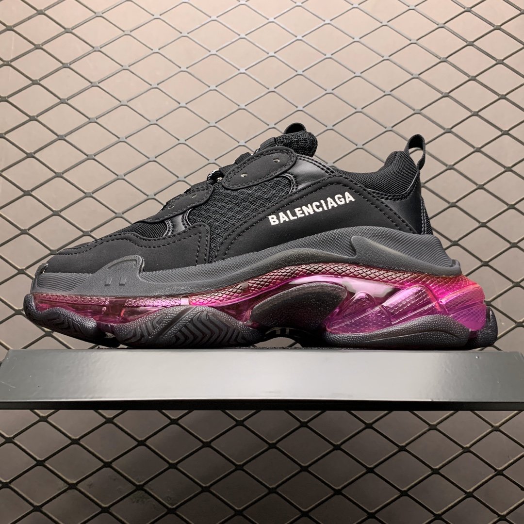 Replica Balenciaga Shoe Balenciaga Triple S 3.0 Black Purple 35-46