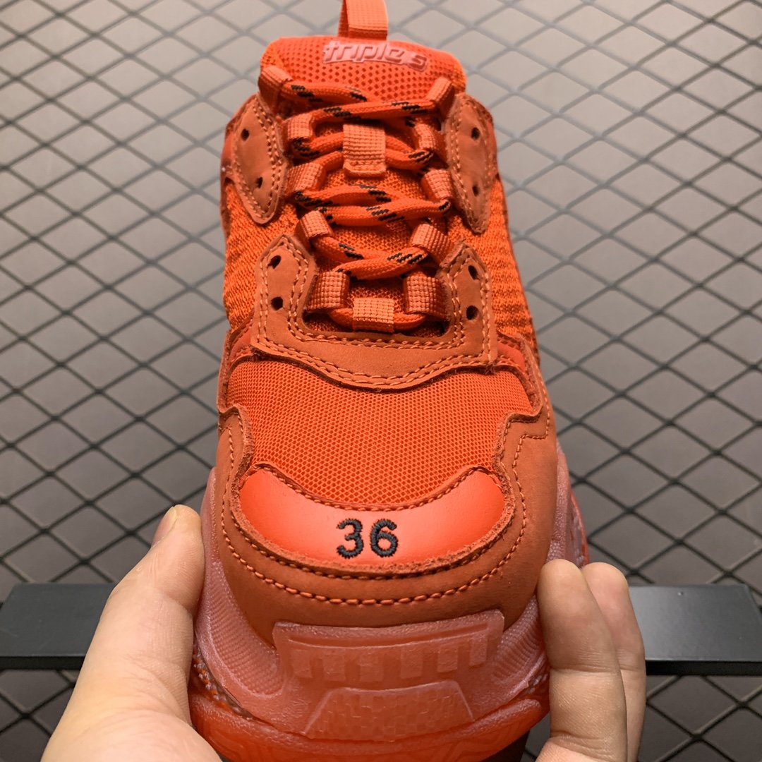 Replica Balenciaga Shoe Balenciaga Triple S 3.0 ORANGE 35-46