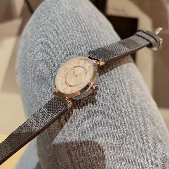 Replica LOUIS VUITTON LV 904l Stainless Steel Quartz Watch 33MM