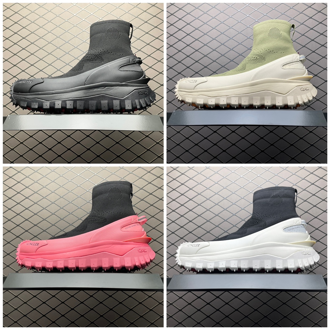 Replica Moncler Shoe Moncler Trailgrip high Size 36-46 white