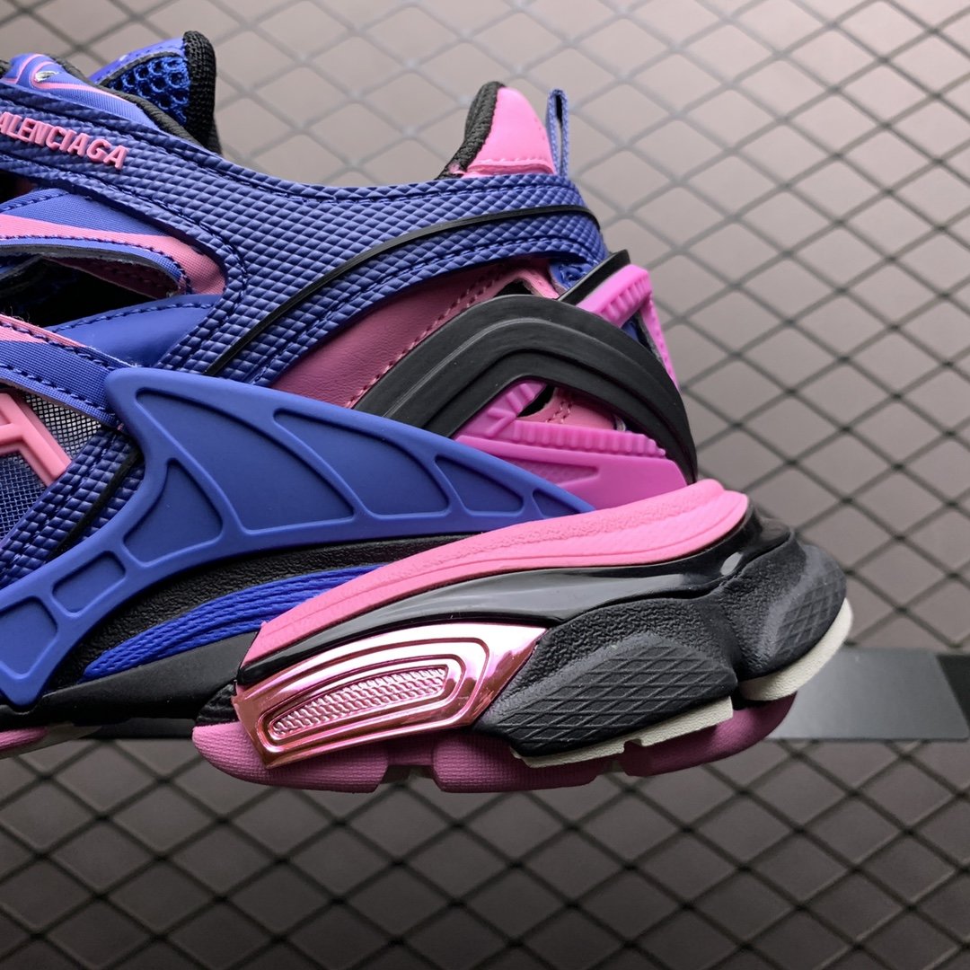 Replica Balenciaga Shoe Balenciaga Track 4.0 Blue Pink 35-46