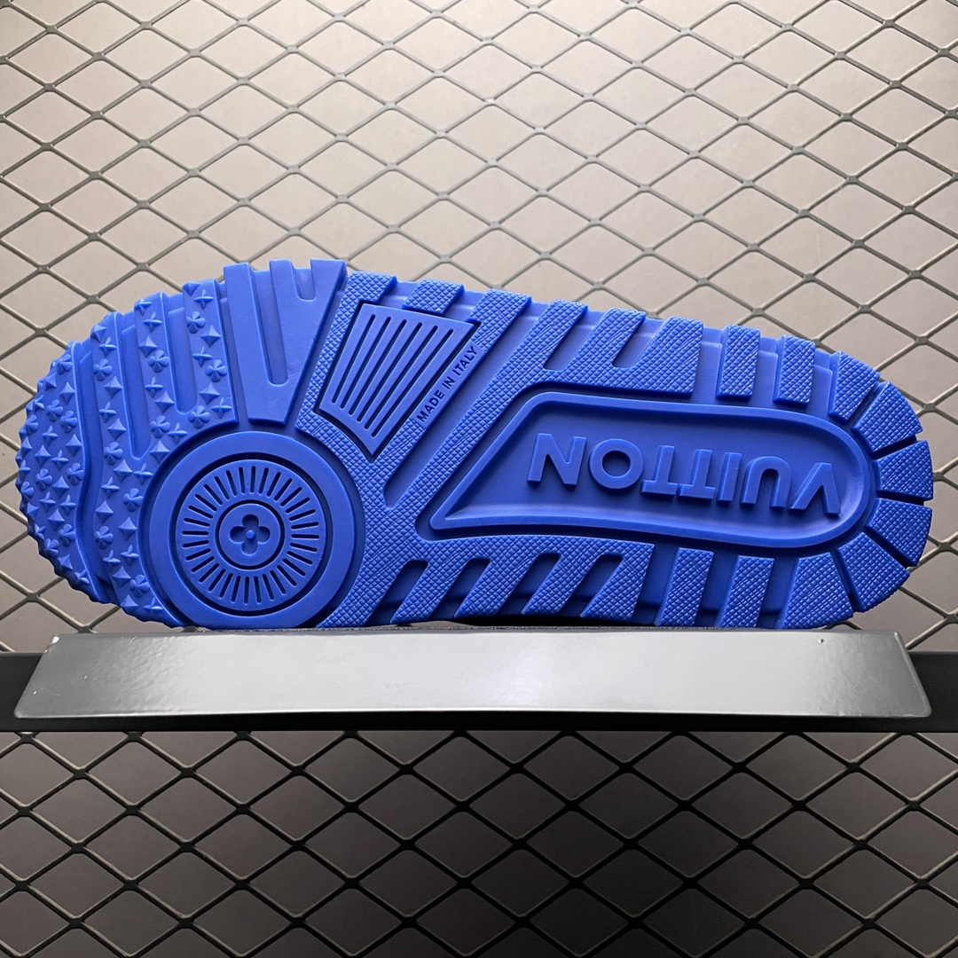 Replica Louis Vuitton Shoe Louis Vuitton LV Trainer Maxi Size 38-45 Blue White