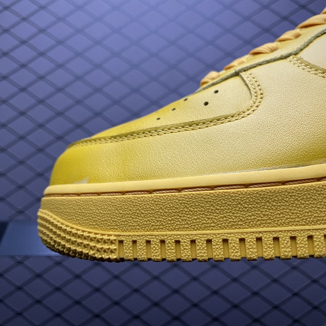 Replica OFF White Shoe Off-White X Nike Air Force 1University GoldOW DD1876-700 Size 36-4