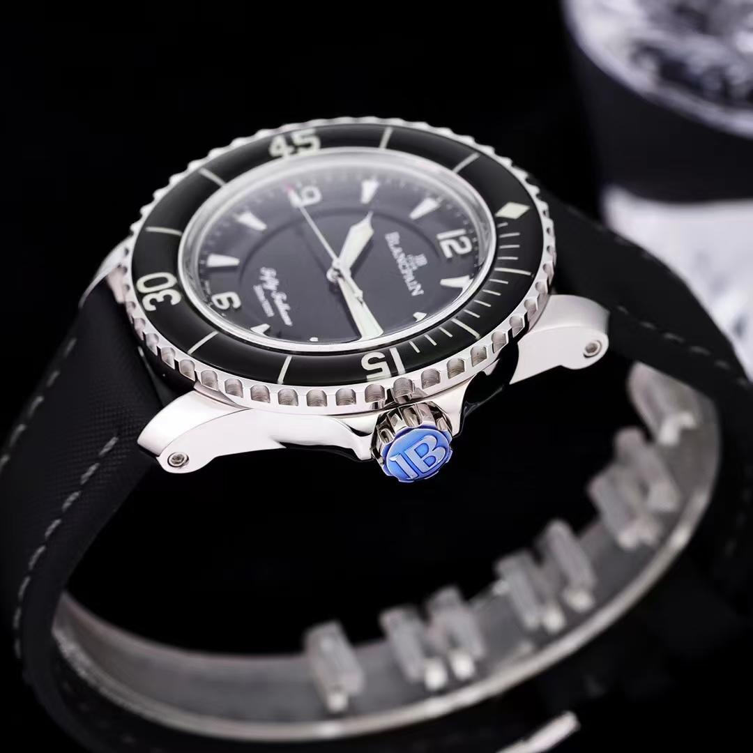 Replica Blancpain 904l Stainless Steel Automatic Machine 9015 Japanese movement Watch 45MM