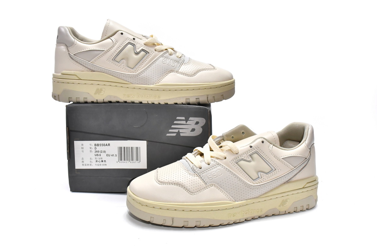 Replica New Balance Shoe BB550AR Auralee x New Balance 550 Ecru