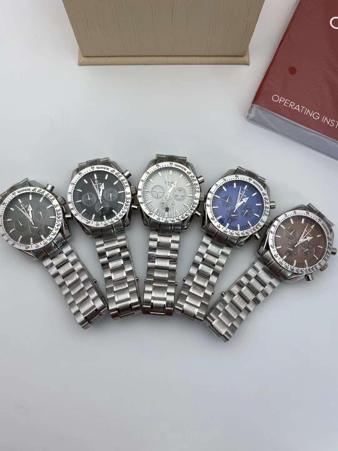 Replica OMEGA Speedmaster 904l Stainless Steel Quartzl Watch 44MM