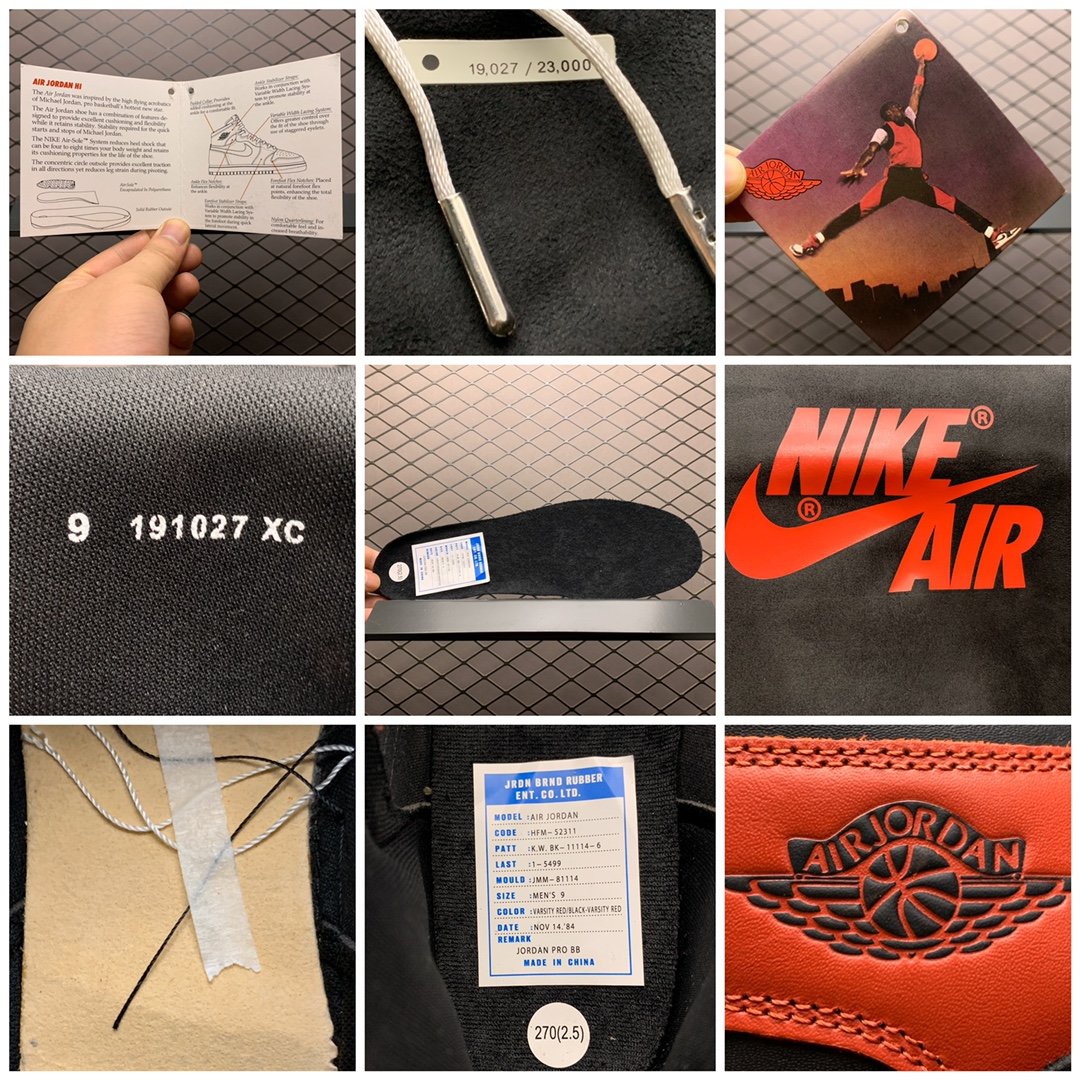 Replica Air Jordan Shoe Air Jordan 1 High 85 BQ4422-600 40-47