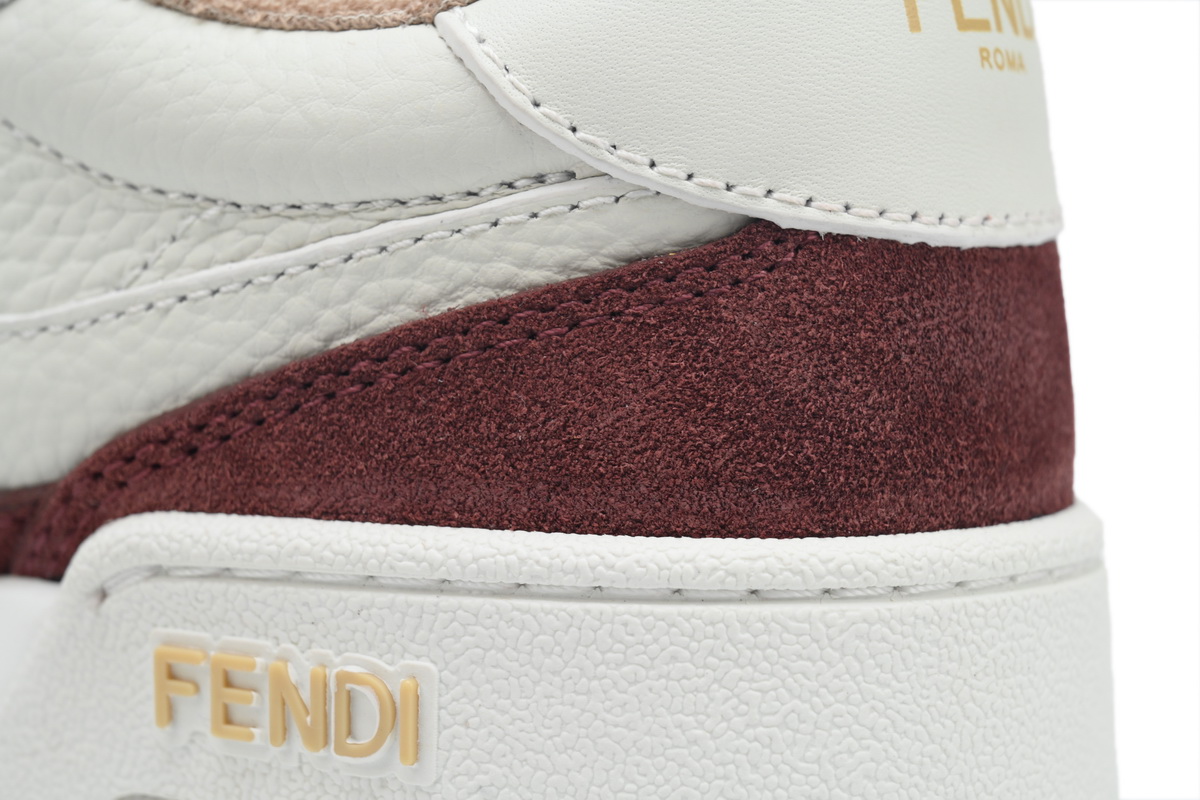 Replica Fendi Shoe Fendi Match White Brown