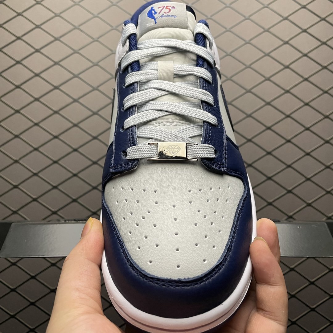 Replica Nike Dunk SB Shoe Nike Dunk Low Brooklyn Nets NBA75 DD3363-001 Size 36-46