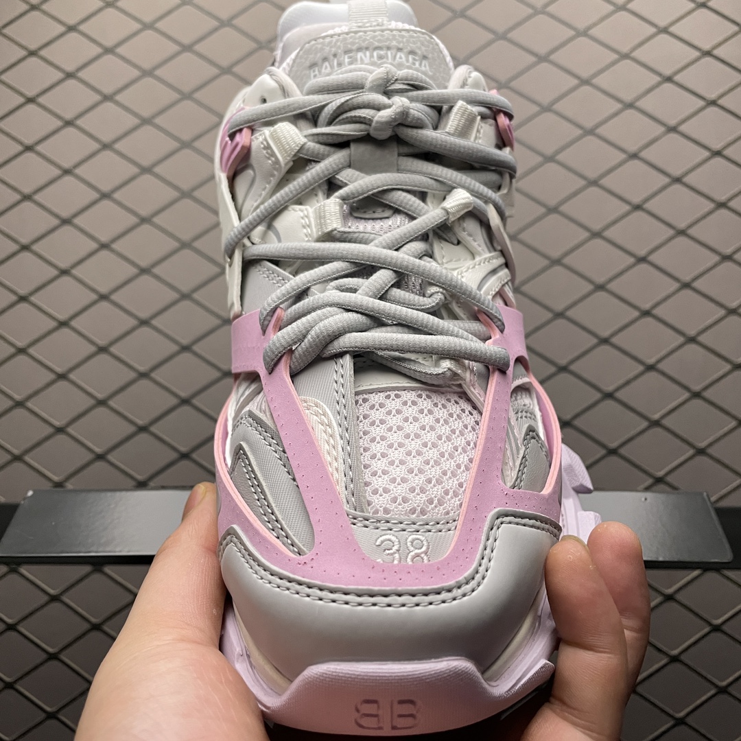 Replica Balenciaga Shoe Balenciaga Track Sneaker Size 35-40 Pink Gray