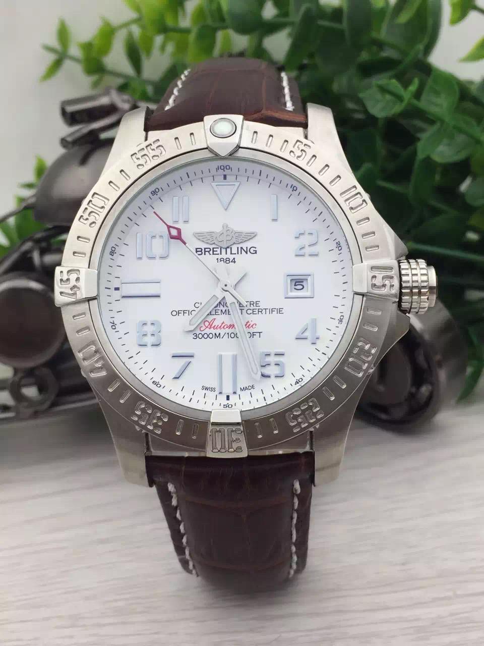 Replica BREITLING 904l Stainless Steel Automatic Machine Watch 46MM
