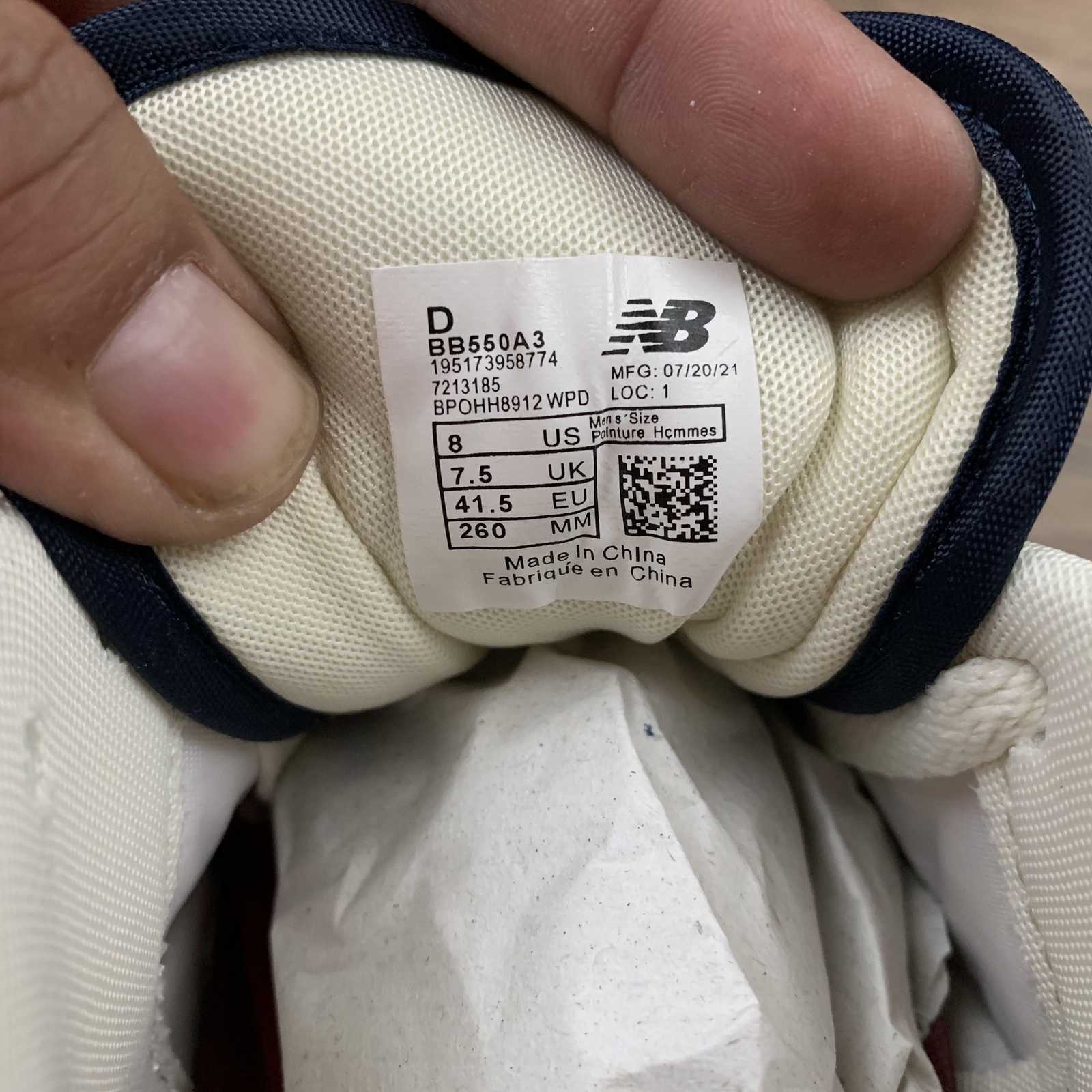 Replica New Balance Shoe New Balance NB550  BB550A3 36-45
