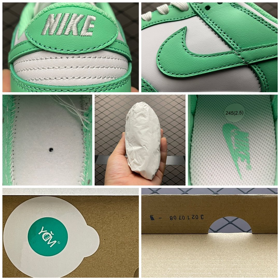 Replica Nike Dunk SB Shoe NK Dunk Low Green Glow DD1503-800 36-46