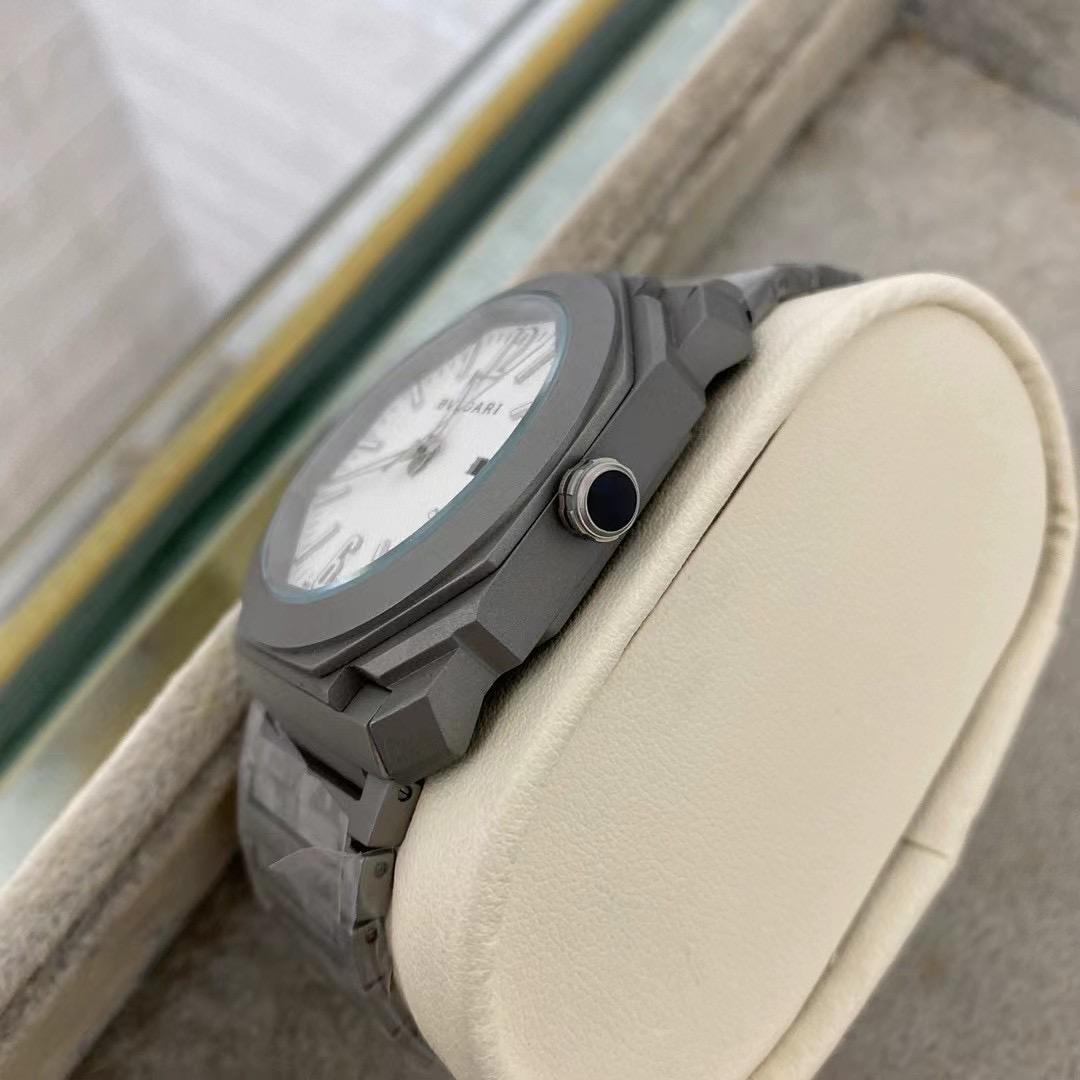 Replica BVLGARI 904l Stainless Steel Quartz Watch 42MM