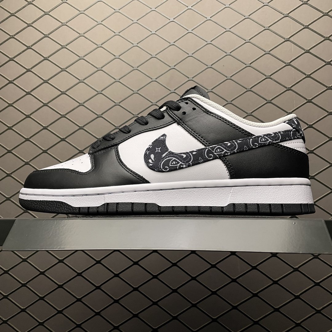 Replica Nike Dunk SB Shoe Nike Dunk Low RetroBlack Paisley DH4401-100 SIZE 36-47_01299