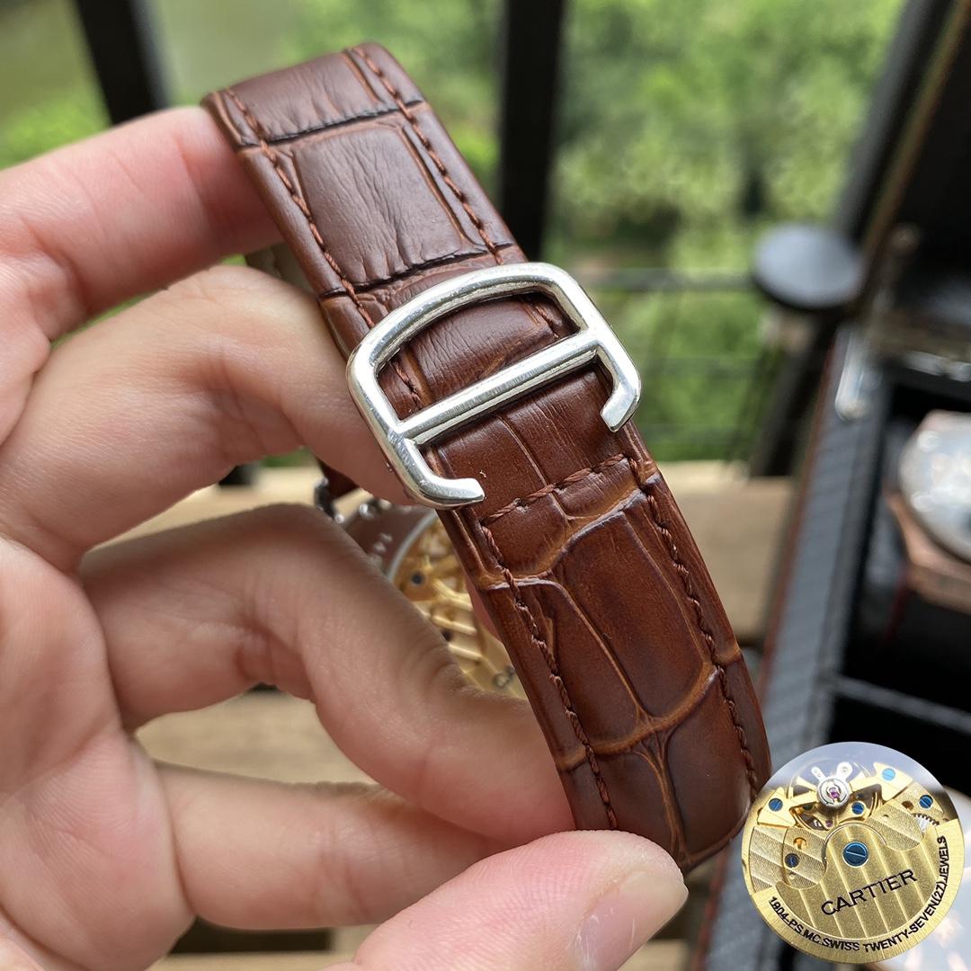 Replica Cartier 904l Stainless Steel Quartz Watch 43MM