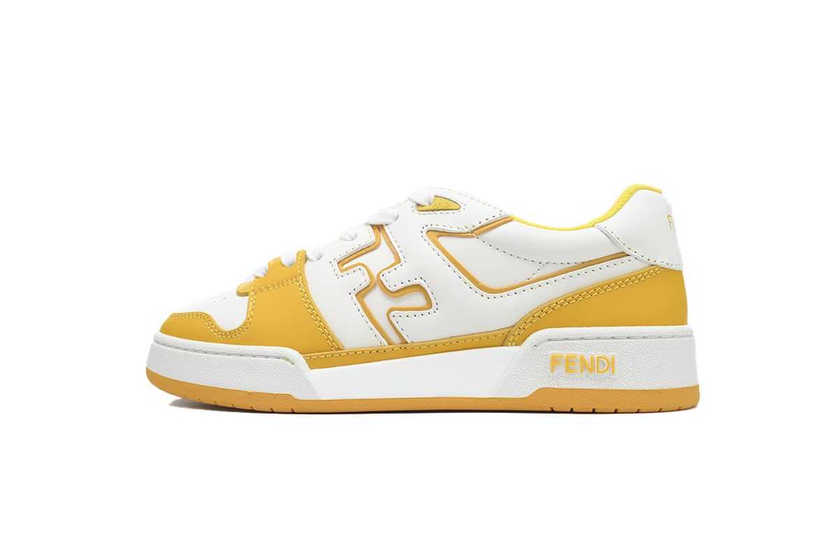 Replica Fendi Shoe Fendi Match White Yellow