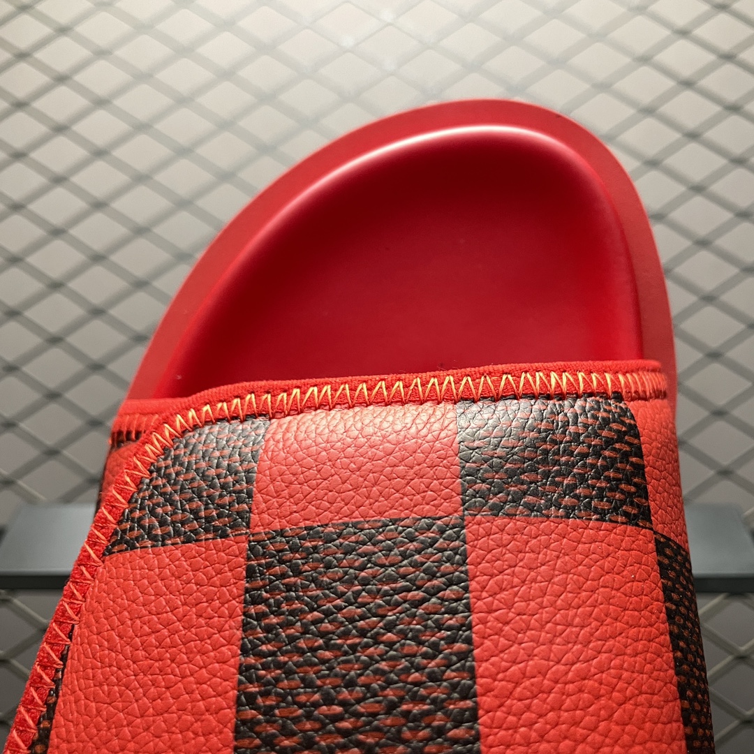 Replica Louis Vuitton Shoe Louis Vuitton Oasis Miami Damier Size 38-46 Red