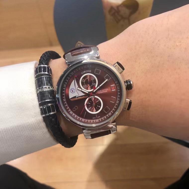 Replica LOUIS VUITTON LV 904l Stainless Steel Quartz Watch 41MM
