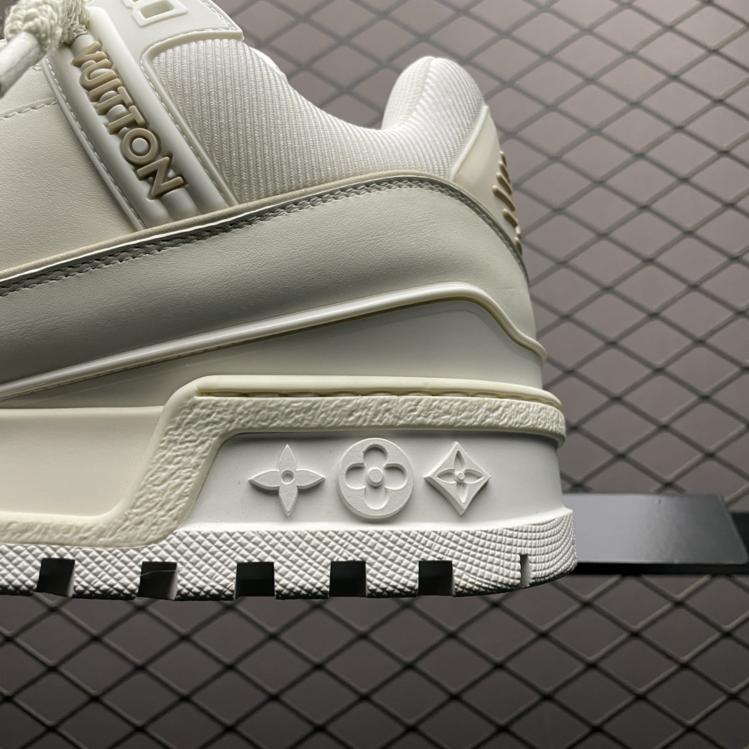 Replica Louis Vuitton Shoe Louis Vuitton LV Trainer Maxi 4-5cm SIZE 35-45 Beige