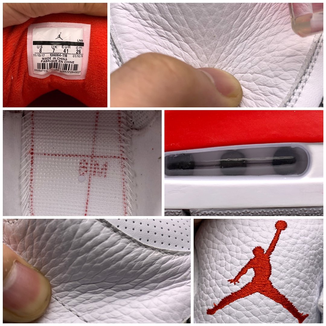 Replica Air Jordan Shoe Air Jordan 3KatrinaAJ33 136064-116 40-47 Size M7-M13.5