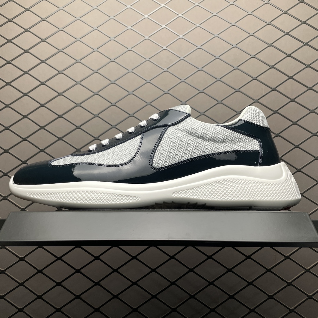 Replica Prada Shoe Prada Calzature Uomo Size 38-46 Black Gray