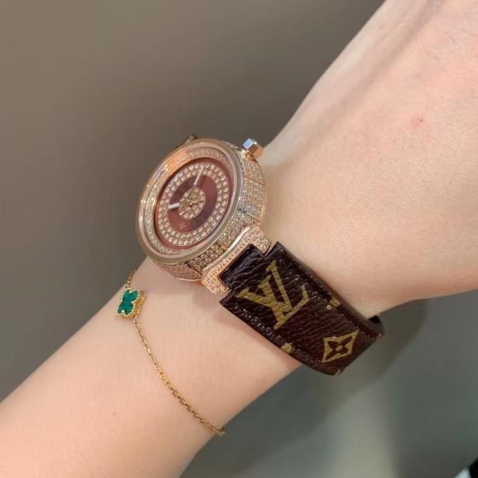 Replica LOUIS VUITTON LV 904l Stainless Steel Quartz Watch 33MM