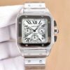 Replica Cartier Santos 904l Stainless Steel Quartz Watch 38mm