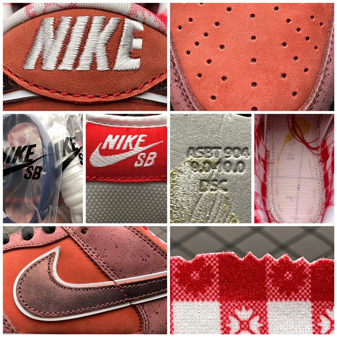 Replica Nike Dunk SB Shoe NIKE Dunk Low Red Lobster313170-661 36-47