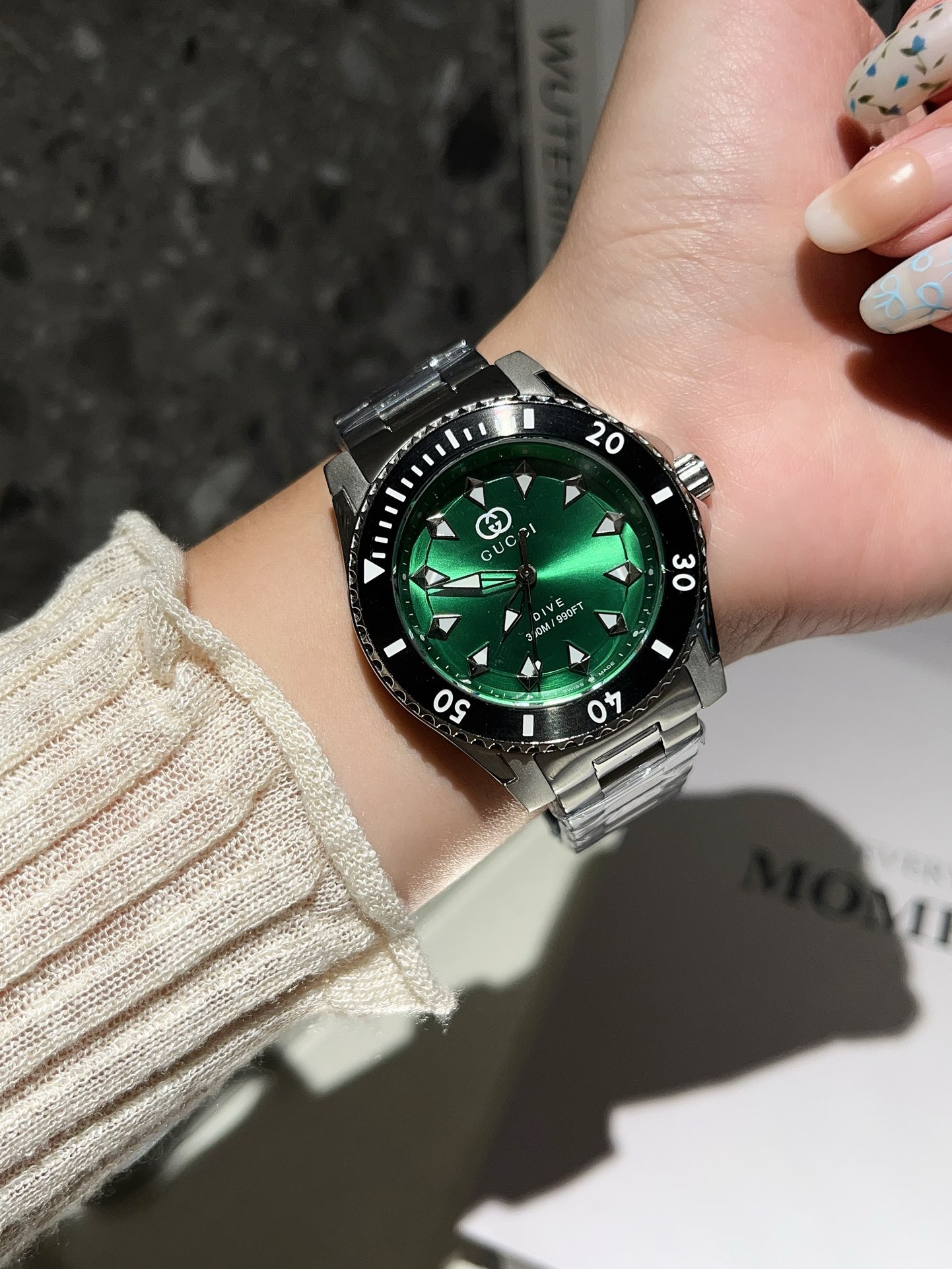 Replica Gucci 904l Stainless Steel Quartz Watch 40MM