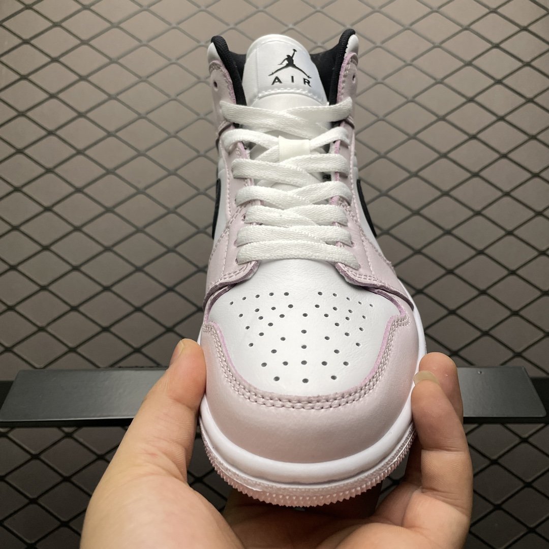 Replica Air Jordan Shoe Air Jordan 1 Mid Barely Rose BQ6472-500 36-40