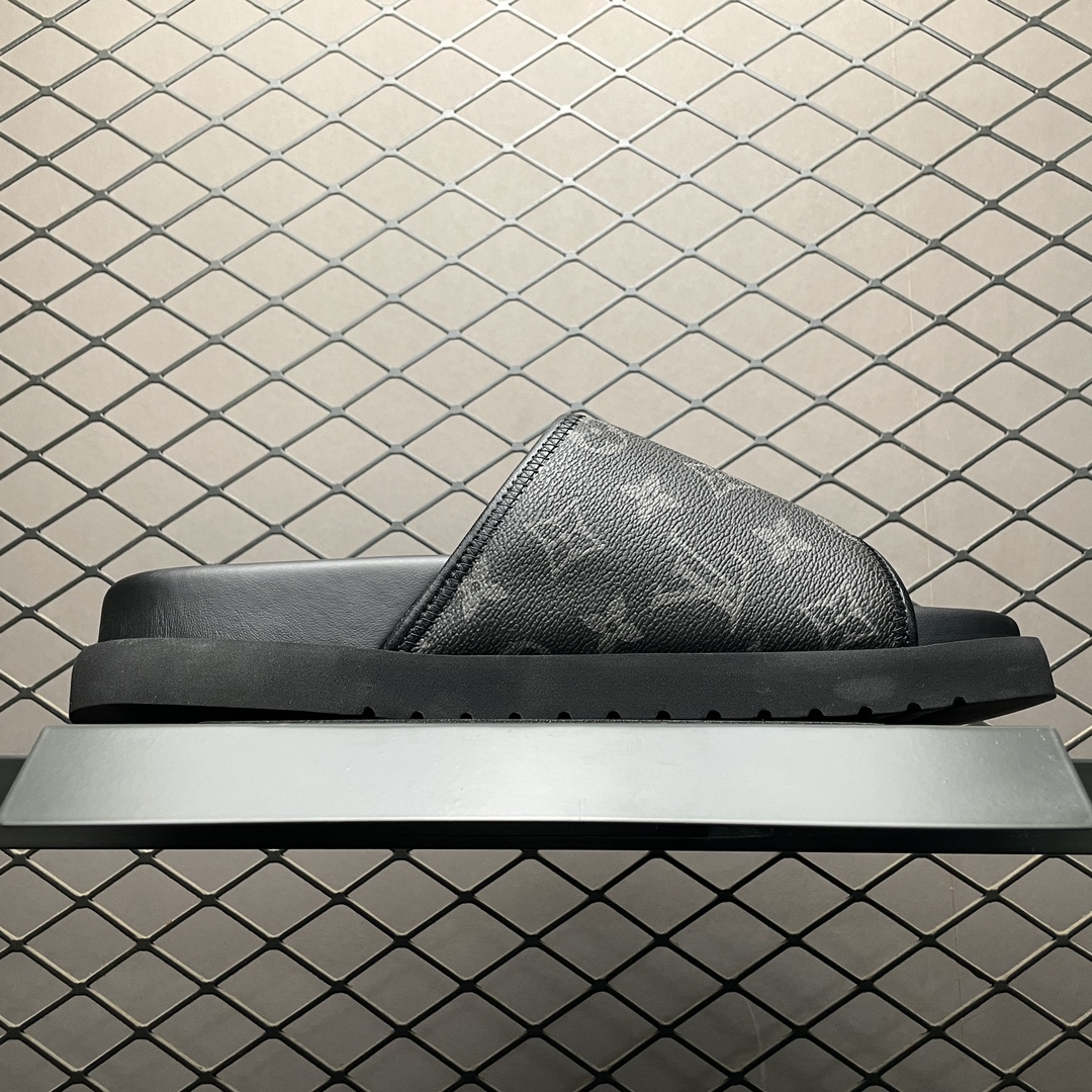 Replica Louis Vuitton Shoe Louis Vuitton Oasis Miami Damier Size 38-46 Black Classic