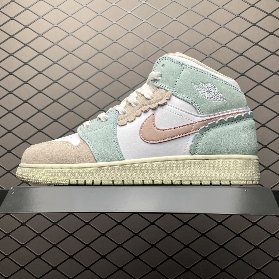 Replica Air Jordan Shoe Air Jordan 1 Mid GS AJ1 DZ5361-100 Size 36-40