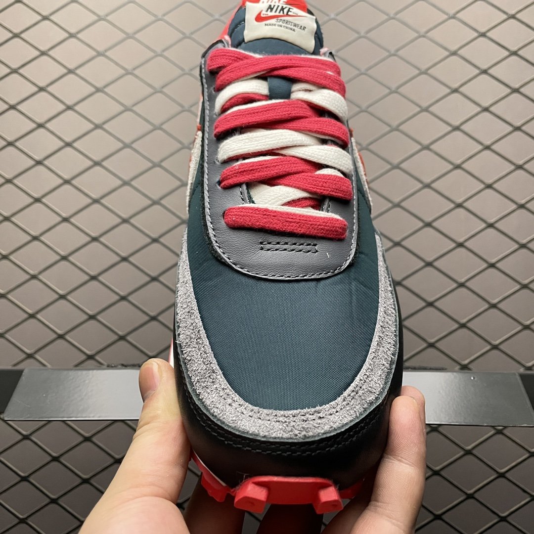 Replica Nike Shoe Undercover x Sacai x Nike LD Waffle Midnight Spruce University Red