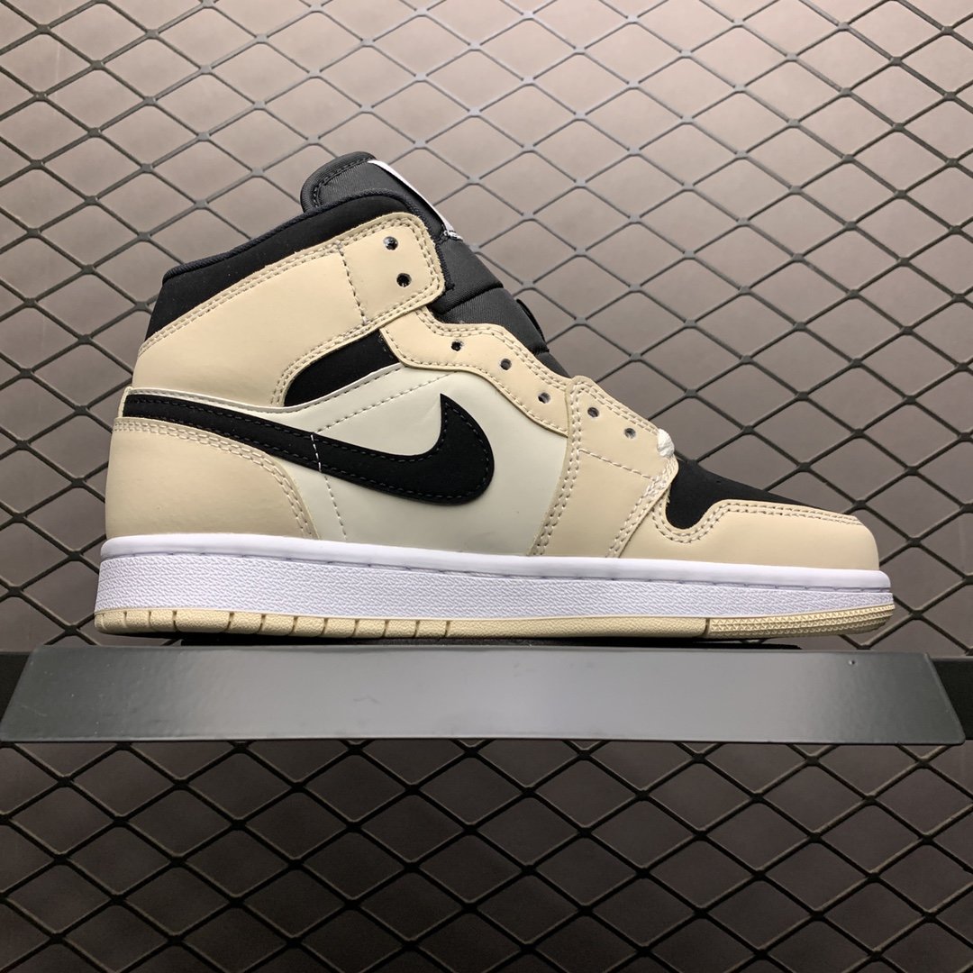 Replica Air Jordan Shoe Air Jordan 1 MidBarely OrangeAJ1 BQ6472-800 36-45