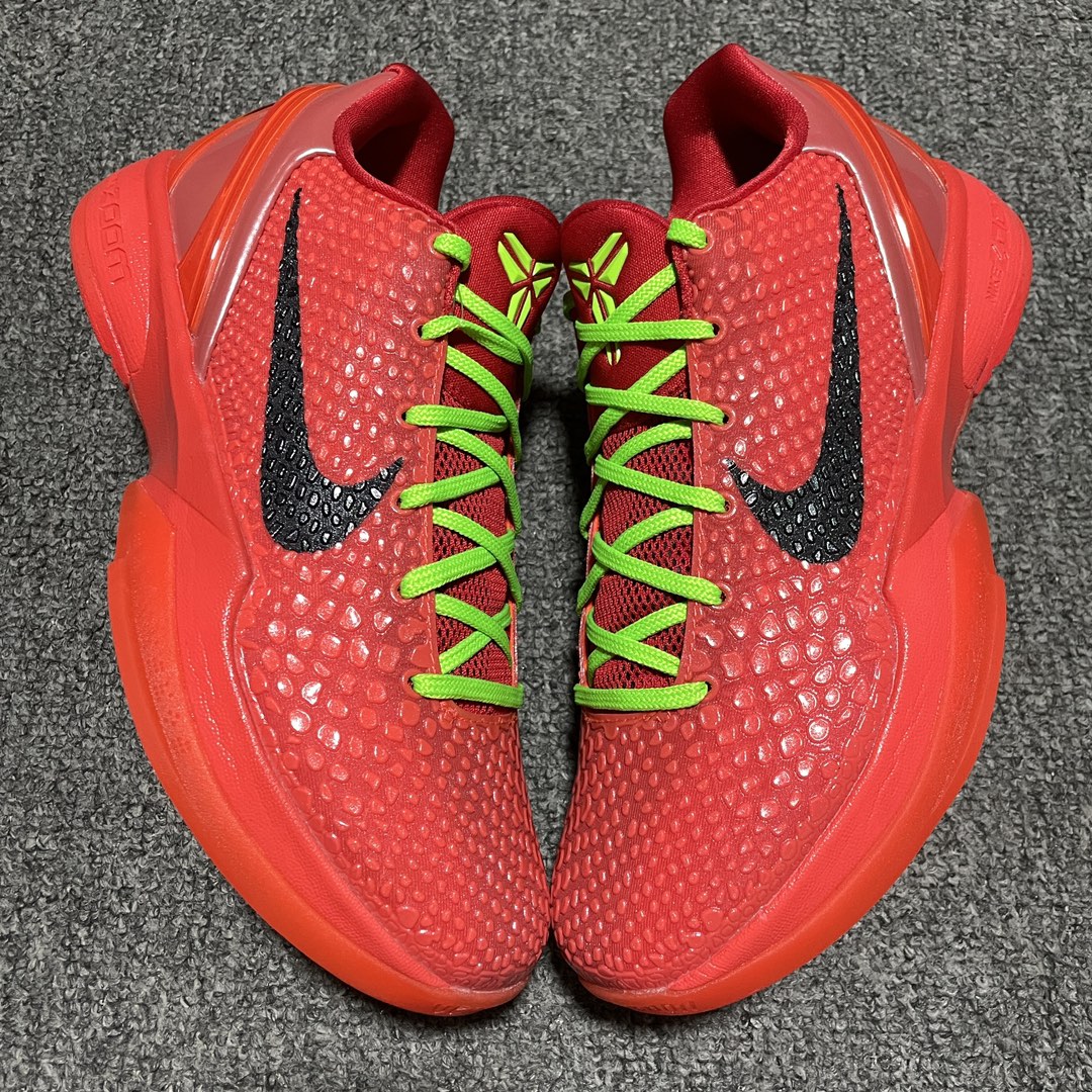 Replica Nike Shoe Nike KOBE 6 VI Reverse Grinch FV4921-600 Size 40-48.5