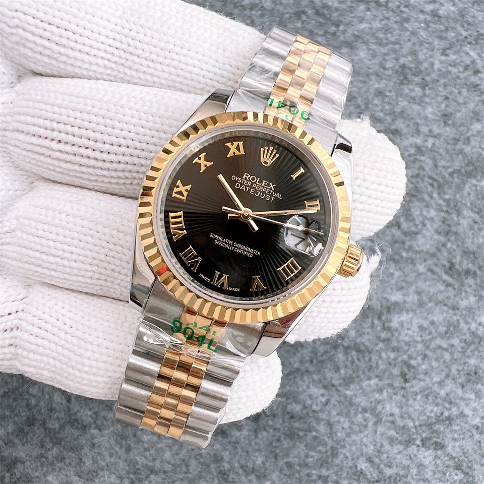 Replica Rolex Datejust 904l Stainless Steel Automatic Mechanical Watch 36mm